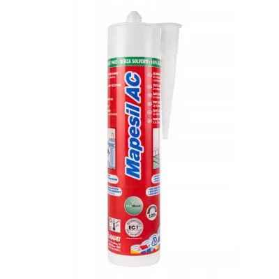 Силиконовый санитарный герметик Mapesil AC MAPEI,  0,31 л.