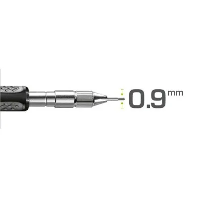 Комплект грифелей 7030/SB для карандаша Pica-FINE Dry 7070 (24 шт, средней жесткости HB) и ластики (2 шт)